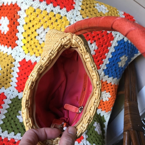 💖SUPER CUTE💖Elaine Turner woven Raffia Handbag - Picture 6 of 8